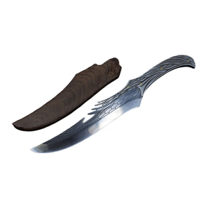 Couteau de chasse de qualité supérieure avec design de dragon, avec étui en cuir, lame en acier inoxydable, finition polie, couteau original - Product Image 2