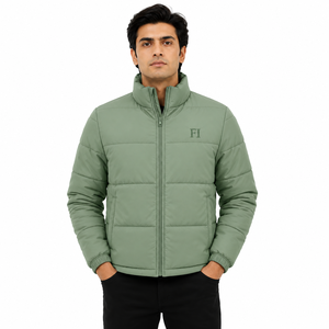 Chaquetas Acolchadas de Invierno para Hombre al por Mayor, Estilo Urbano, Personalizadas, con Cuello Alto, Manga Larga, Relleno de Poliéster, OEM - Product Image 1