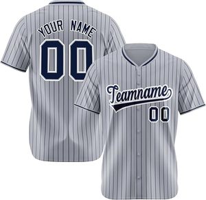Maillot de baseball Hiller Enterprises de haute qualité 100 % polyester, nom du joueur sur le devant, nom de l'équipe sur le dessus, séchage rapide, unisexe, manches longues - Product Image 1
