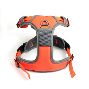 ODM Customizable LOGO Adjustable Breathable Fashion Simple Neoprene Dog <b>Harness</b> with Ease Hands Free Leash - Product Image 6