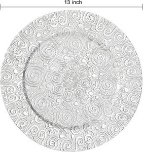 Assiette de Présentation Scintillante : Vaisselle Décorative Glamour pour Mariages et Fêtes - Product Image 1