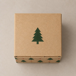 <b>Christmas</b> Kraft <b>Gift</b> <b>Box</b> Foldable Paper Packaging <b>Box</b> Tree Pattern for Holiday <b>Gift</b> and Craft - Product Image 5