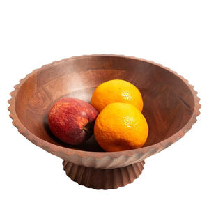 Tazón de Madera Multiusos Ecológico Estilo Americano para Desayuno, Cena, Servir Frutos Secos, Palomitas, Decoración de Mesa para Fiestas - Product Image 3