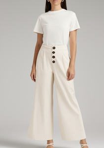 Women's pants Wide leg Vietnam clothing manufacturer OEM ODM Woman <b>Clothes</b> Customized label Customized fabric Wholesale clothing - Product Image 4