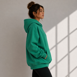 Sudadera con Capucha Extra Grande Unisex para Otoño e Invierno, Personalizada, 100% Algodón, con Logotipo Bordado de Diseño Personalizado - Product Image 3
