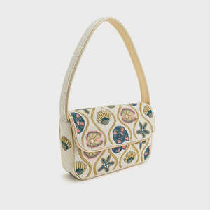 Sac fourre-tout promotionnel de luxe indien traditionnel fait main en perles de verre avec poignée baguette, artisanat durable de qualité supérieure - Product Image 5