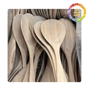 Cuchara de Madera Pulida Hecha a Mano con Diseño Rústico para Cafetería, Restaurante, Cocina, Vajilla Ecológica, Suministro al por Mayor - Product Image 2