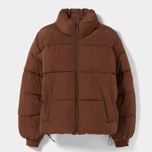 Wholesale Puffer <b>Jacket</b> Custom Logo <b>Waterproof</b> Bubble <b>Padded</b> Quilted Custom Color Stand Collar Hooded Winter Men's Puffer <b>Jacket</b> - Product Image 1