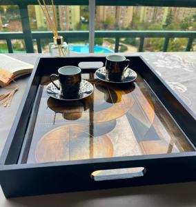 Plateau en bois imprimé UV, durable, avec impression à l'encre, pour usage commercial intensif, idéal pour la vente en gros et comme plateau de service - Product Image 4