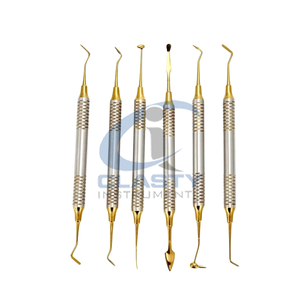 Equipo Médico Dental, Juego de Instrumentos Quirúrgicos Dentales, Mango Manual con Diseño Acanalado, Color Azul, Clase I, 6 Piezas - Product Image 6