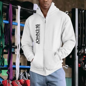 Sweat-shirt à capuche en coton French Terry pour hommes, femmes et jeunes, avec inscription « Jésus sauve la foi, l'espoir, l'amour », style chrétien - Product Image 6
