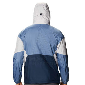 High Quality Hooded Canvas Windbreaker <b>Jacket</b> Casual Winter Durable Material Front Logo - Product Image 2
