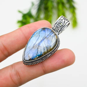 Blue 925 Silver Luxury <b>Statement</b> <b>Necklace</b> 22g - Product Image 4