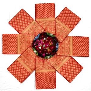 Tela de seda pesada pura Sari tejido dorado Original con trabajo de tejido pesado blusa para correr hermoso Color - Product Image 4