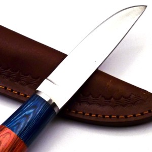 8" Factory Made OEM Cheap Low Price Handmade Carbon Steel Full Tang Walnut Wood Handle Skinner Knife - Product Image 4