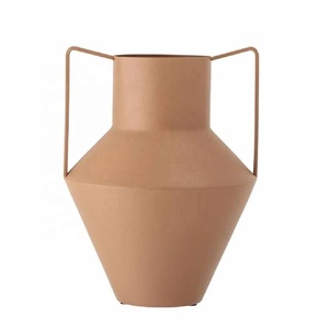 High Quality Decorative Metal Table Vase with Handle Modern Table Vase Metal Table Vase Home Office Living Room Decor - Product Image 1