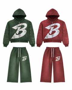 Conjunto Deportivo Personalizado de Alta Calidad, 100% Algodón Francés, Sudadera con Capucha y Pantalones de Chándal - Product Image 6