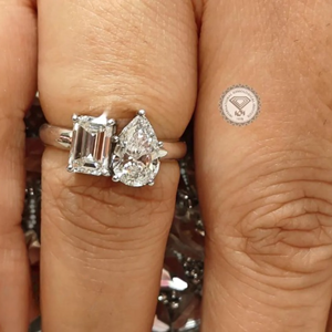 Anillo de Compromiso de Oro Amarillo de 14K con Diamante Cultivado en Laboratorio con Corte Esmeralda de 2.50 Quilates, Certificado por IGI, Joyería de Lujo para Novia, Regalo de Boda - Product Image 6