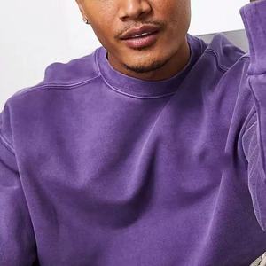 New Custom Logo Embroidered Digital Printing Summer 100% Cotton Fleece Heavyweight Oversized Sweatshirt Regular Fit Lined Design - Product Image 3