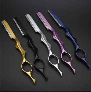 Stainless Steel Twin Blade High Quality Folding Vintage Barber Straight Edge <b>Razor</b> Holder Old Fashioned Manual Shaver Disposable - Product Image 1