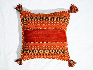 Premium Chenille Cotton Cushion Cover Handwoven Pillow Case with Tassel Border for Living Room Home Decoration Bulk - Product Image 2