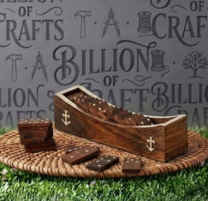 Juego de Dominó de Madera, Juego de Mesa Tradicional, Regalo Artesanal - Product Image 5