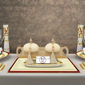 กล่องใส่ผลไม้แห้งตกแต่งบนโต๊ะสำหรับงานแต่งงานที่บ้านร้านอาหารโรงแรมเทศกาลอีสฮัจญ์ - Product Image 1