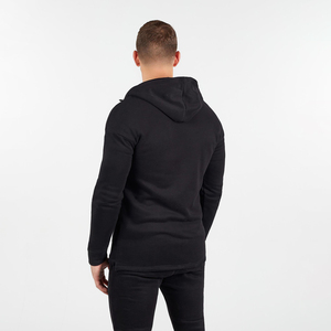 2026 Slim Fit <b>Men</b> Jogging Training Tracksuit 100%Combed Cotton Fleece High Zipper Fitness Streetwear Winter Rhinestone Tracksuit - Product Image 3