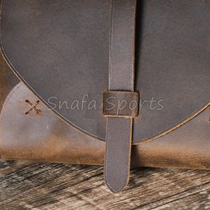 Ceinture porte-outils en cuir véritable de qualité supérieure, durable, avec poches professionnelles, ajustable, prix de gros - Product Image 6