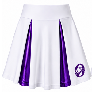 Purple Panel Cheerleading <b>Skirt</b> Pleated Athletic Performance Uniform Bottom Sports Team Training Competition Apparel <b>for</b> Cheer - Product Image 1