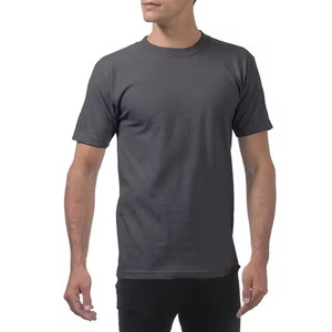 เสื้อยืดคอกลมแขนสั้นทรงหลวมผ้าคอตตอนหนา 200 กรัม 240 กรัม 300 กรัม สำหรับผู้ชาย ป้องกันขนร่วง รับสั่งทำ - Product Image 4