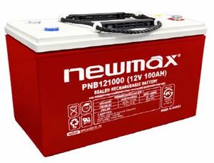 แบตเตอรี่ตะกั่วกรดแบบ Deep Cycle AGM สำหรับระบบสำรองไฟฟ้า UPS พลังงานแสงอาทิตย์ รุ่น 3 NEWMAX PNB121000 12V 100Ah ความจุ 1200Wh อายุการใช้งาน 7-8 ปี - Product Image 5