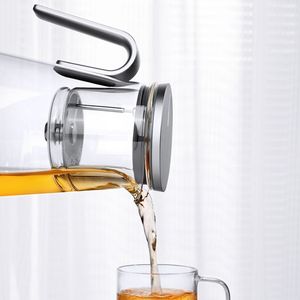 Teiera in Vetro Resistente al Calore da 800mL, Nero Canna di Fucile, con Interruttore Magnetico e Manico in Acciaio per Caffè, Acqua o Tè - Product Image 6