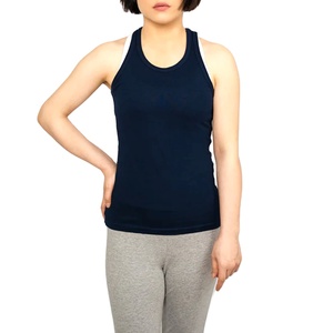 ELIVEERA ENTERPRISES Women's <b>Racer</b> <b>Back</b> Tank <b>Tops</b> Spandex/Cotton Quick Dry Eco-Friendly OEM Customizable Embossed Logo High - Product Image 1