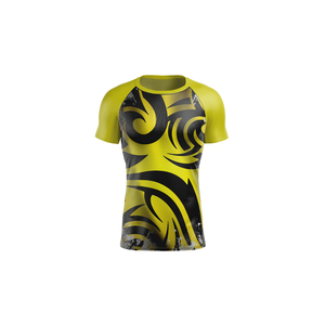 T-shirt de compression pour hommes, à manches courtes, moulant, pour fitness, entraînement, sport, gym, musculation, course à pied, Rash Guard, vente en gros - Product Image 1