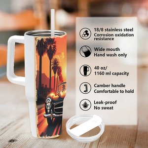 Vaso de acero inoxidable de 40 oz con impresión a todo color para campañas de marketing - Product Image 5