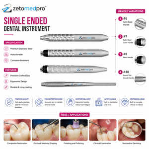 Zetomed Pro อุปกรณ์ทันตกรรมปลายเดี่ยวแบบพรีเมี่ยมด้ามจับมีหลายตัวเลือก - Product Image 5