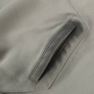 Sudadera con Capucha y Media Cremallera para Hombre, Talla Grande, Color Sólido, Felpa Francesa, Transpirable, Informal, para Otoño - Product Image 3