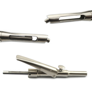 Jeringa Dental Manual de Acero Inoxidable Reutilizable, Certificada CE Clase I, Color Plateado, Instrumentos Quirúrgicos Dentales - Product Image 3