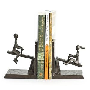 Premium Handmade Aluminium Bookends for Home Library and Office Desk | Modern Decorative Metal <b>Book</b> <b>Holder</b> <b>Stand</b> for Bookshelf - Product Image 2
