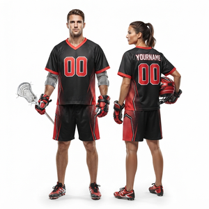 Professional Custom Lacrosse Uniform Men <b>Women</b> Lacrosse <b>Jersey</b> <b>Shorts</b> Set Personalized Sublimation Printing Breathable Quick Dry - Product Image 5