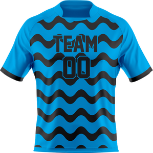 Camiseta de Fútbol Personalizada para Hombre, para Clubes, Equipos, Ligas, Escuelas Deportivas, Camiseta de Fútbol Transpirable de Malla, OEM Sublimada, Poliéster/Algodón - Product Image 3