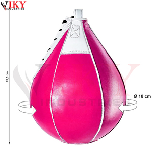 Ballons de boxe en cuir de vachette de taille moyenne, personnalisés, très vendus, de haute qualité, en tissu Oxford robuste - Product Image 4