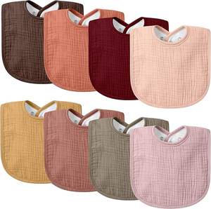 Bavoir pour bébé 100% bambou biologique pour l'alimentation et la dentition - Product Image 1