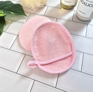 Tampons démaquillants en microfibre rose, ronds, lavables, tampons nettoyants pour le visage, doux, réutilisables, soins de beauté - Product Image 2