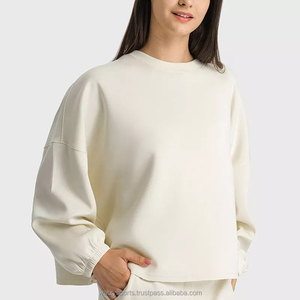 Chemise à col rond personnalisée pour femmes, tenue décontractée, fitness, vêtements de gym pour filles - Product Image 2