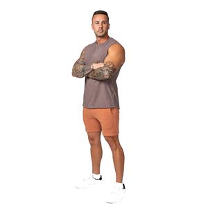 Pantalones cortos de chándal para hombre personalizados 100% algodón de rizo francés con cordón de cintura media pantalones cortos para correr para deportes al aire libre informales al por mayor - Product Image 2