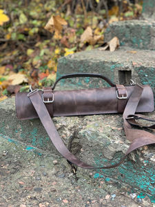 Bolsa de Herramientas Profesional de Alta Calidad, en Tendencia, de Cuero Genuino, Organizador de Cuchillos, LKR-0325, Gran Venta - Product Image 3