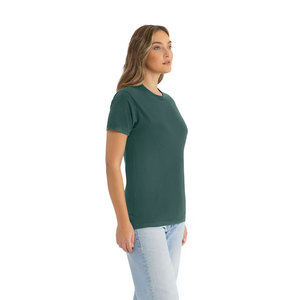 Nouvel Arrivage T-shirt Unisexe en Coton Premium Doux et Léger, 100% Coton Filé Ring-Spun Lavé, Coupe Ajustée, Couleur Royal Pine - Product Image 6