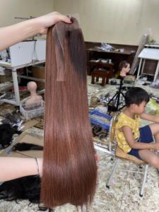 Extensiones de cabello vietnamita Super Double Drawn Raw Virgin Bundle en marrón Proveedor mayorista Relación de cabello más largo> = 60% - Product Image 3
